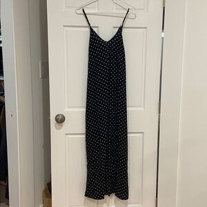 Old Navy Black Polka Dot Maxi Dress